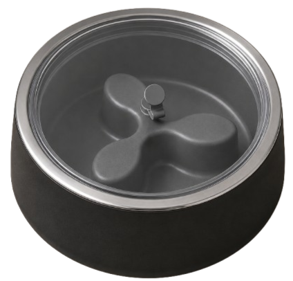 closed bowl gray